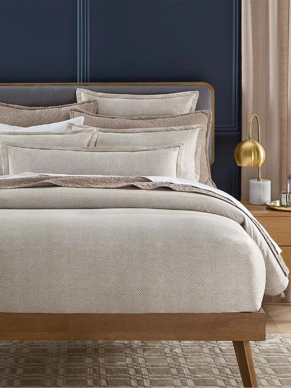 Hudson Park Collection Italian Palermo Yarn Dye King Duvet Cover